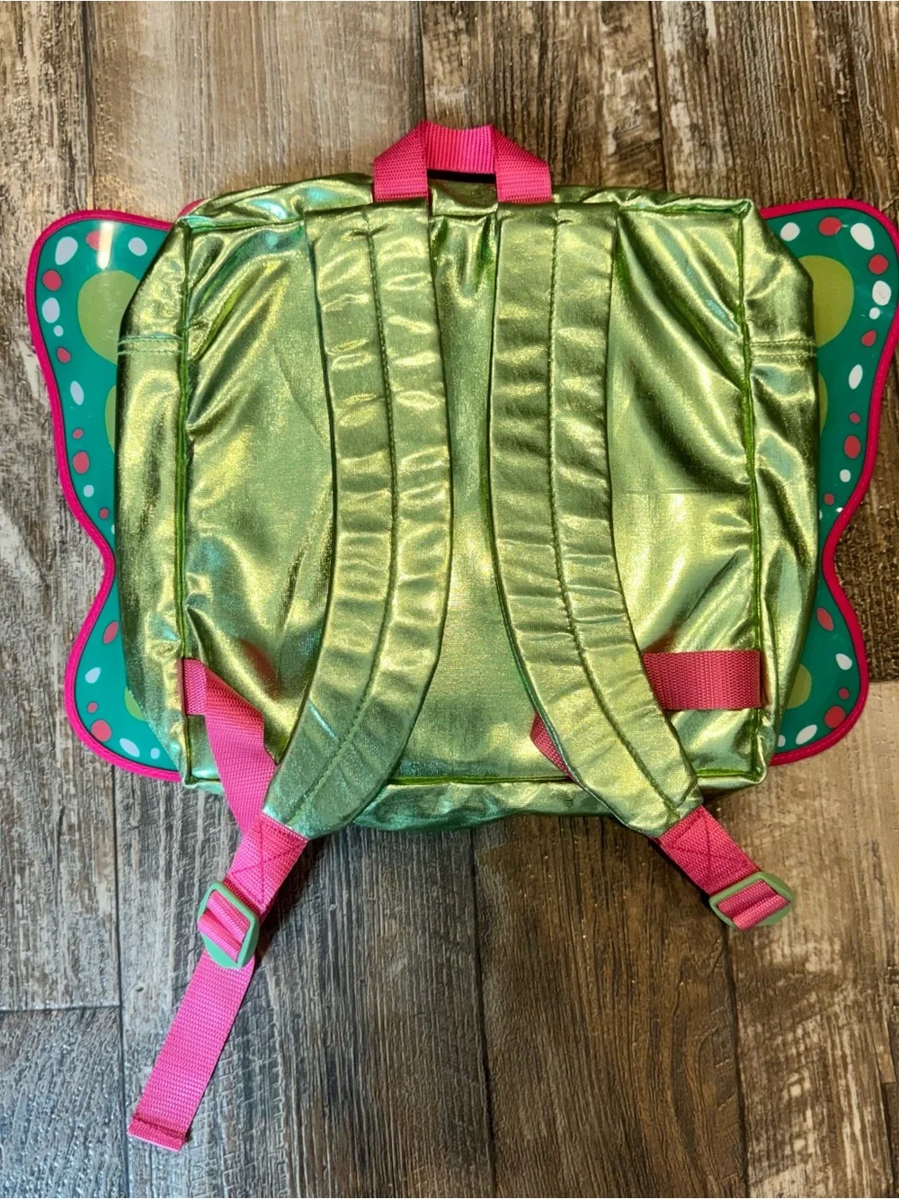 American Girl Wellie Wisher Green Butterfly Backpack Flutter Wings Doll Carrier